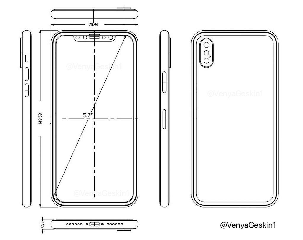 iPhone 8: schematische Zeichnungen aufgetaucht – Dummy im Hands-On