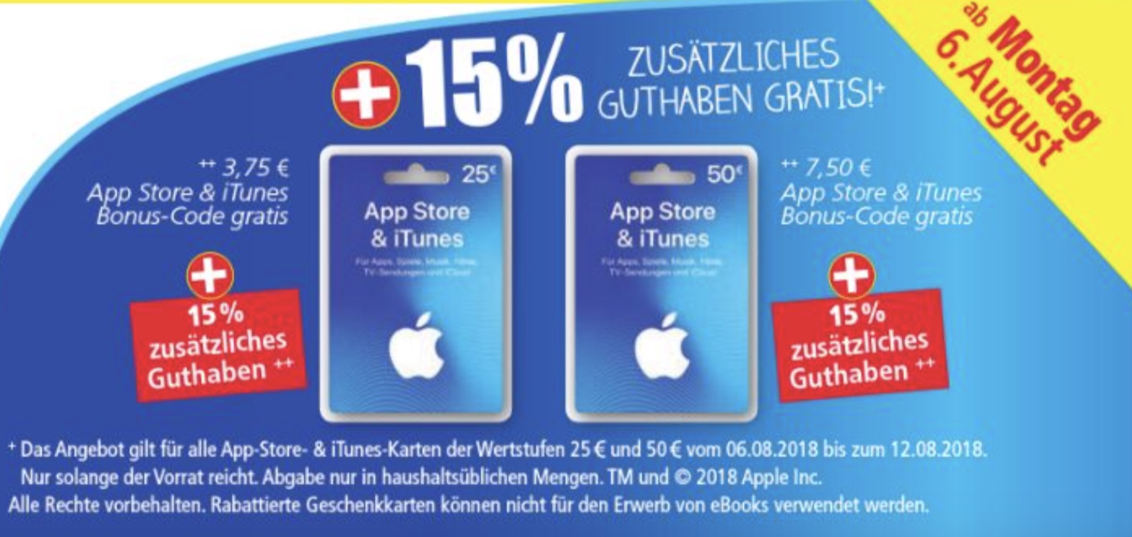 Gutscheine mit Rabatt: iTunes Karten, DAZN, RTL+, Deezer und mehr